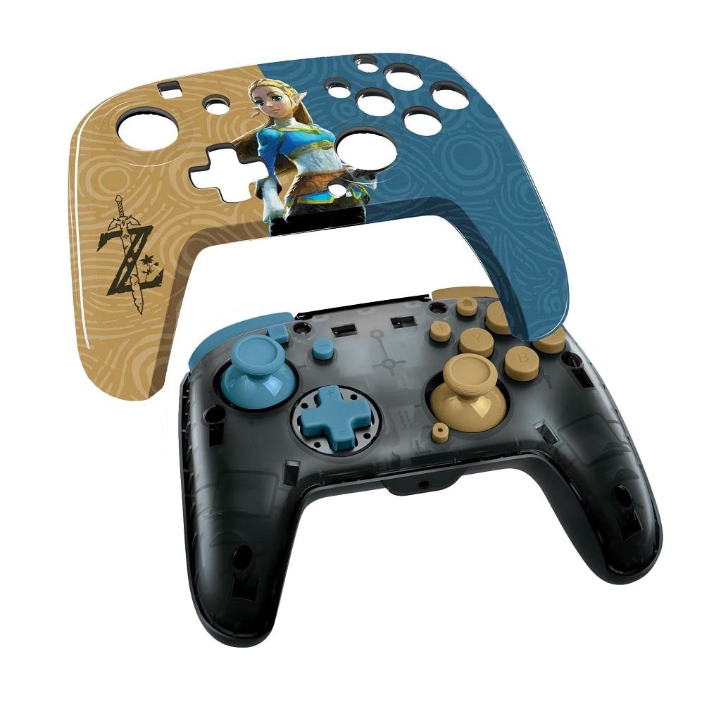 PDP Switch Rematch Manette filaire ZELDA sous licence officielle Nintendo - Boutons, sticks, déclencheurs et palettes personnalisables - Manettes ergonomiques PDP Switch Rematch Manette filaire ZELDA sous licence officielle Nintendo - Boutons, sticks, déclencheurs et palettes personnalisables - Manettes ergonomiques